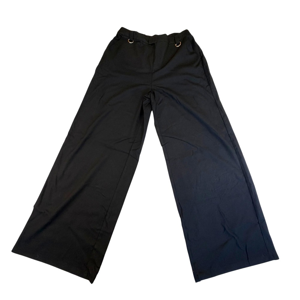 NWT Vintage  Hot Topic Black Wide Leg Unisex Lined Utility Pants Goth Emo XL